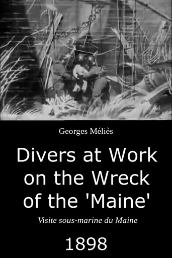 Divers at Work on the Wreck of the "Maine" (1898) backdrop artwork