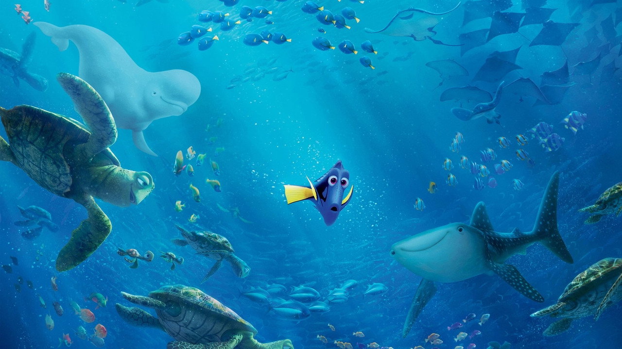 Finding Dory (2016) backdrop artwork
