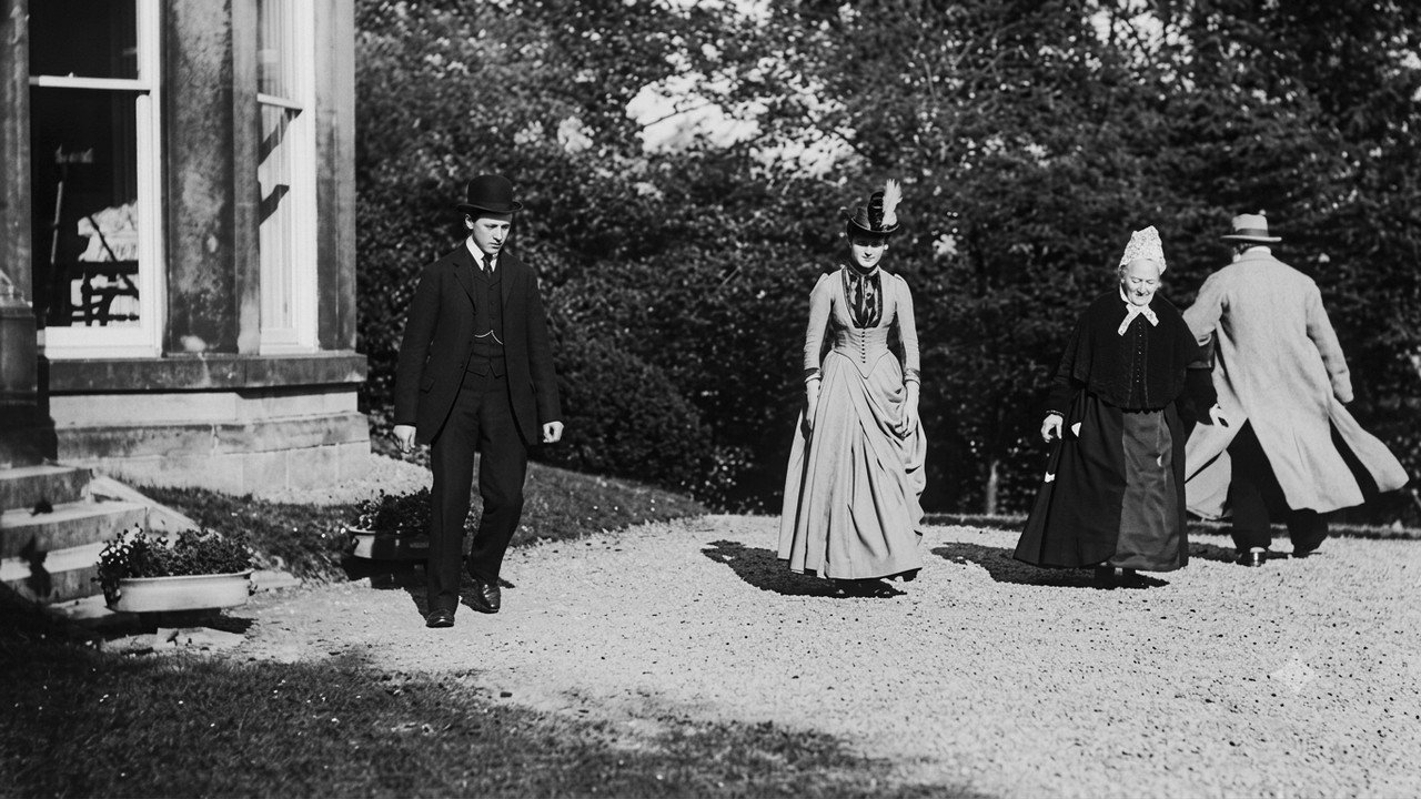 Roundhay Garden Scene (1888) backdrop artwork