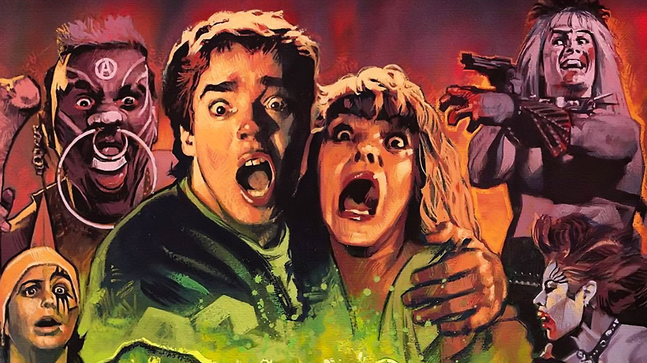 Class of Nuke 'Em High (1986) backdrop artwork