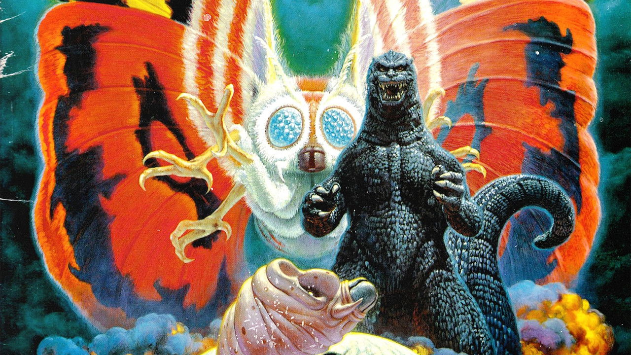 Godzilla vs. Mothra (1992) backdrop artwork