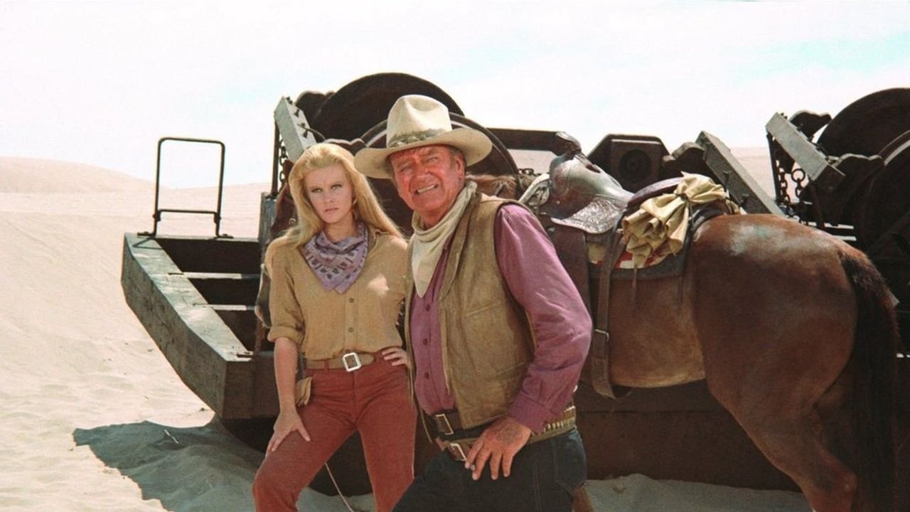 The Train Robbers (1973) backdrop artwork