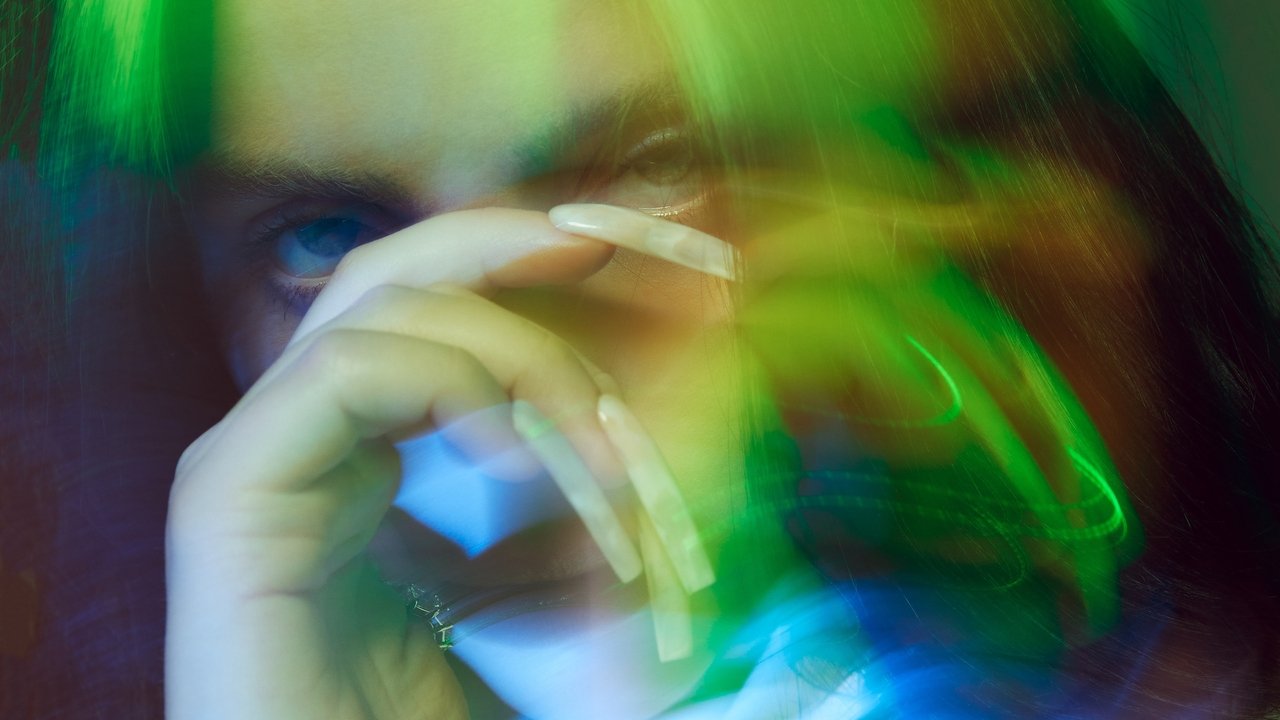 Billie Eilish: The World's a Little Blurry (2021) backdrop artwork
