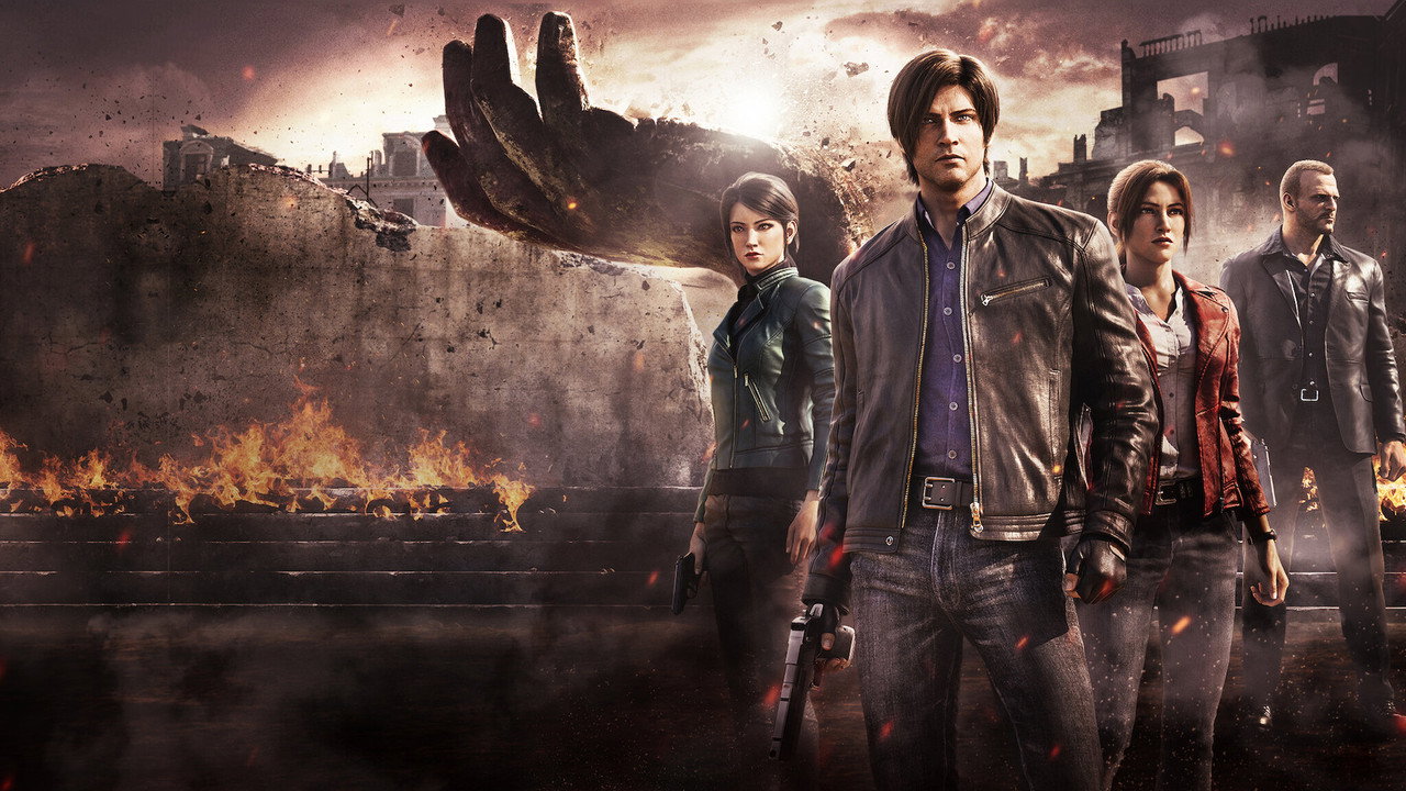 RESIDENT EVIL: Infinite Darkness (2021) series backdrop artwork