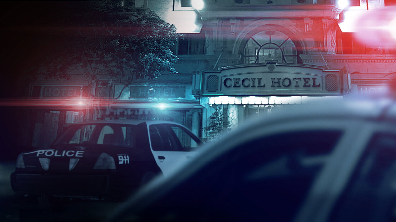 Crime Scene: The Vanishing at the Cecil Hotel (2021) series backdrop artwork