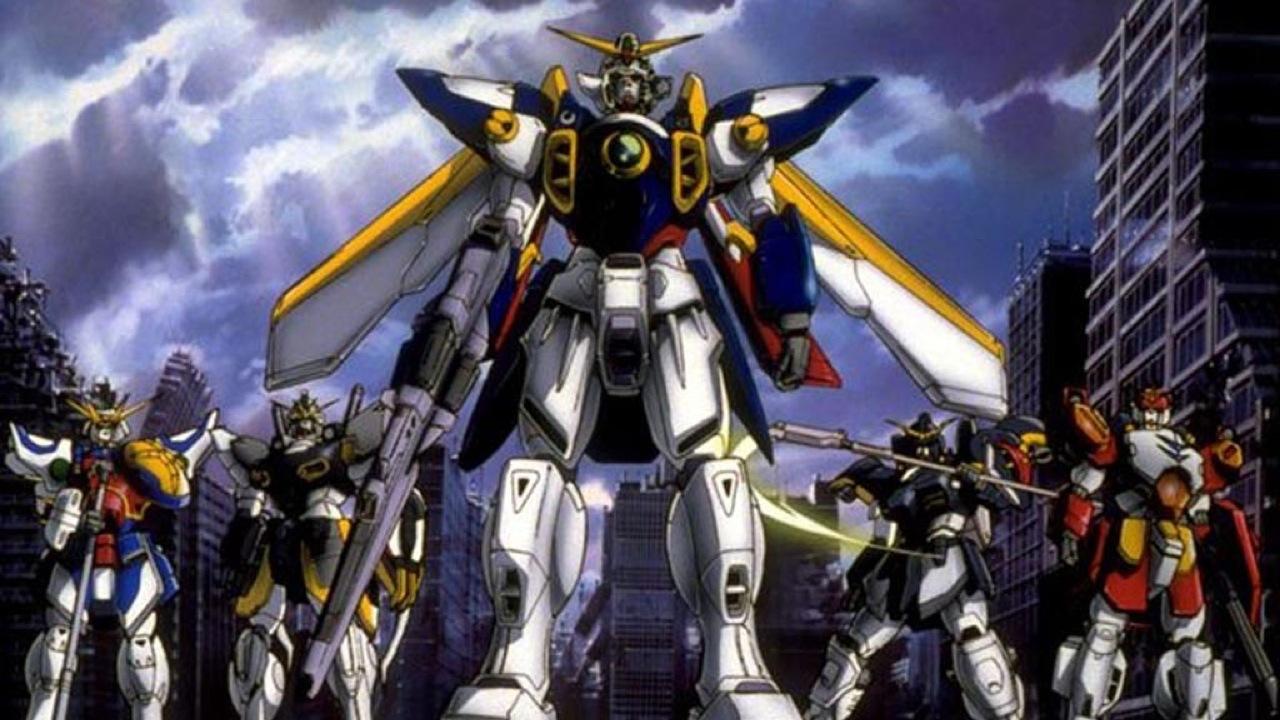 Mobile Suit Gundam Wing (1995) series backdrop artwork