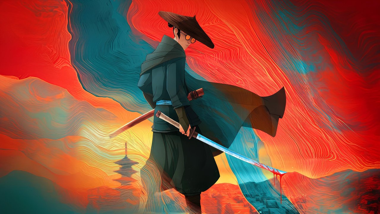 BLUE EYE SAMURAI (2023) series backdrop artwork