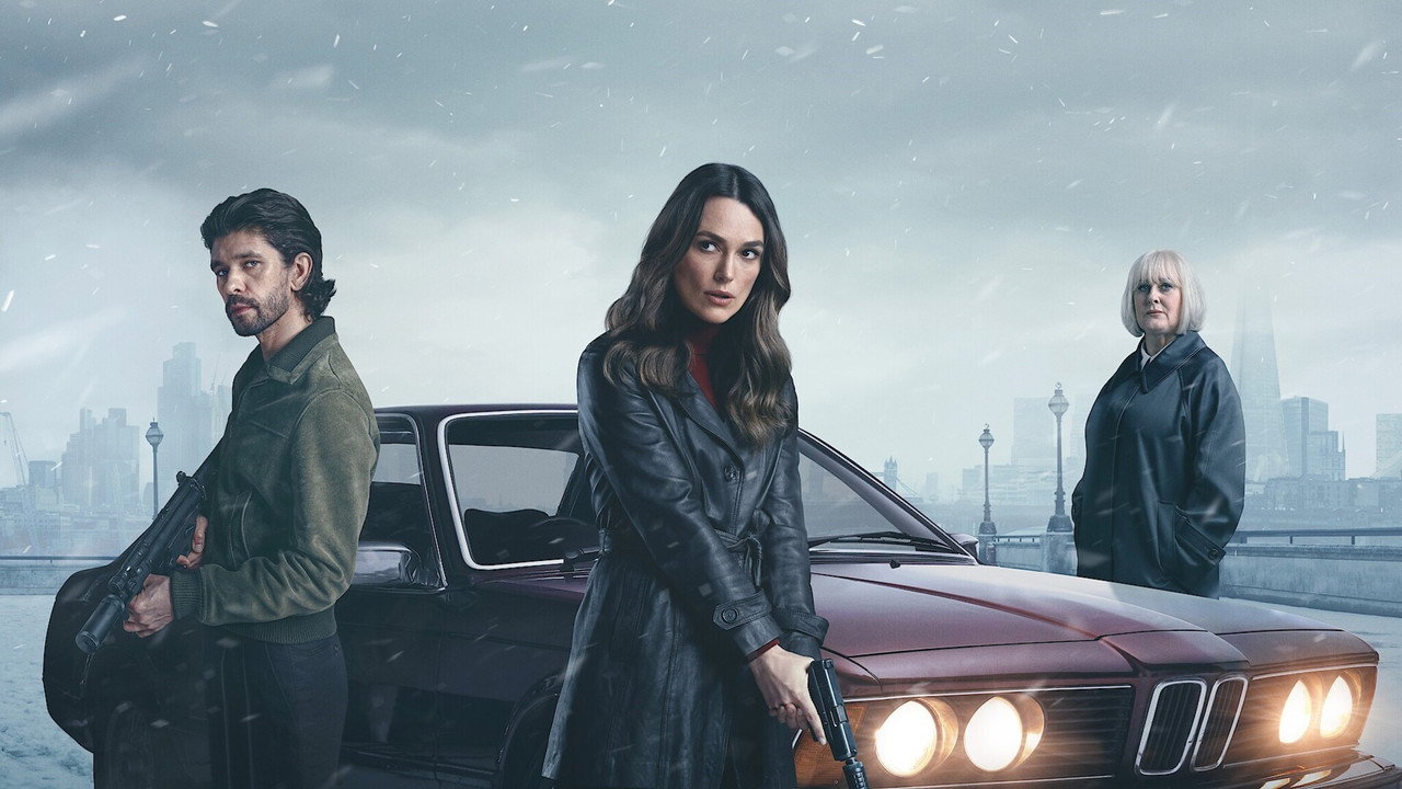Black Doves (2024) series backdrop artwork