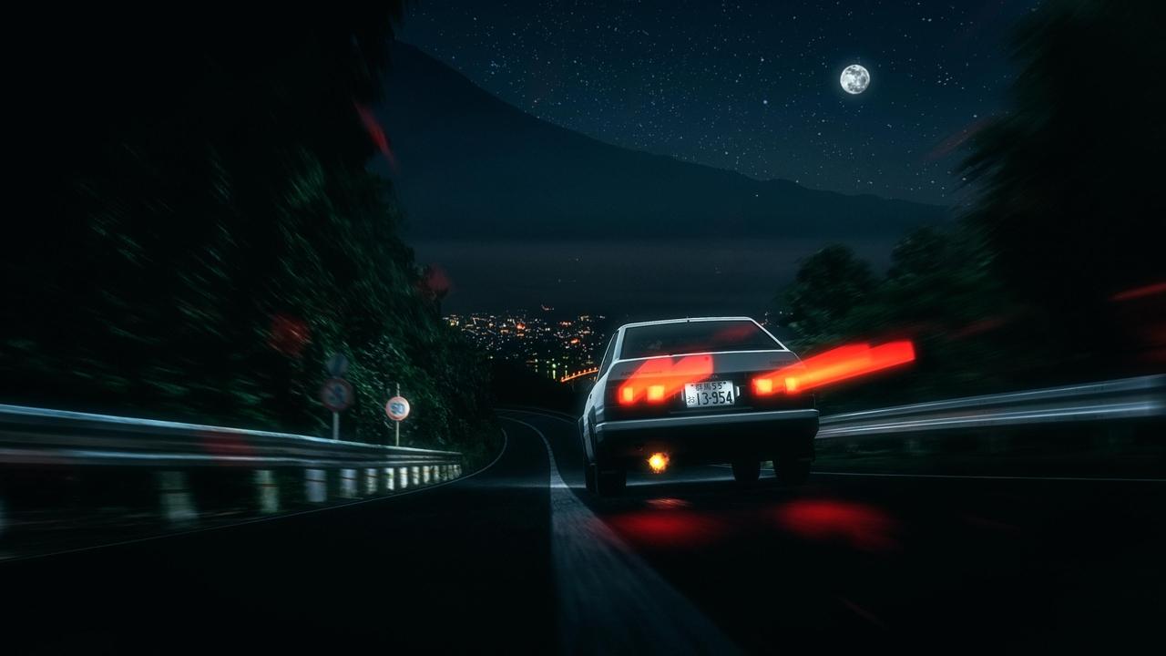 Initial D (1998) series backdrop artwork