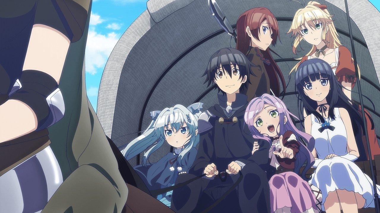 Death March to the Parallel World Rhapsody (2018) series backdrop artwork