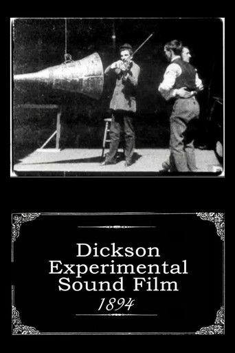 Dickson Experimental Sound Film (1894) movie poster