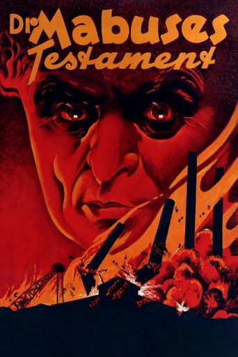 The Testament of Dr. Mabuse (1933) movie poster